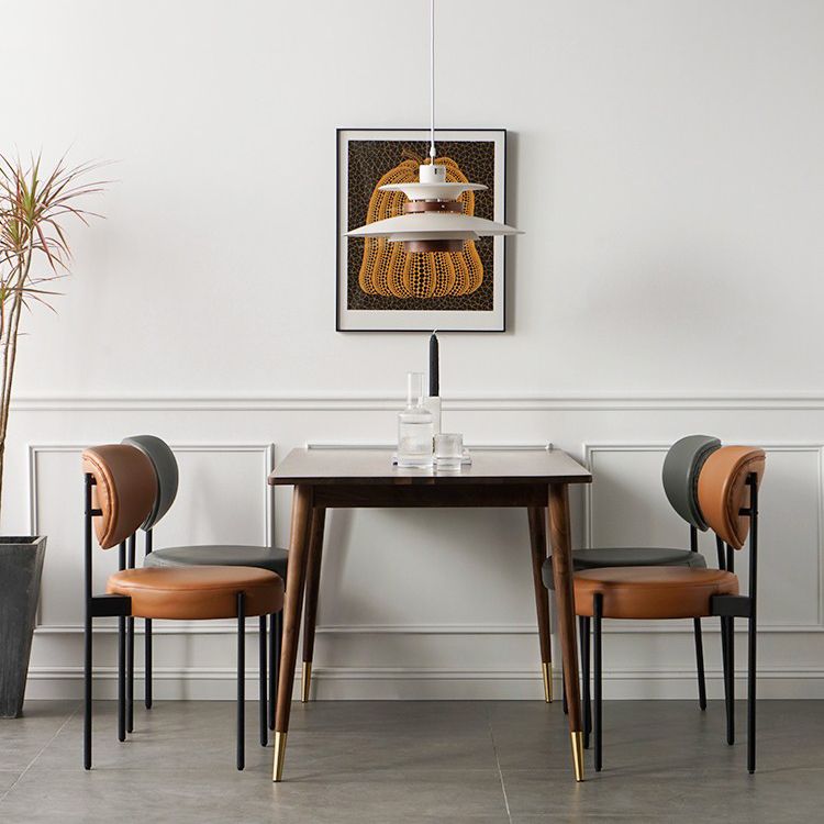 Modern Metal Base Indoor Chair 32''H Open Back Dining Side Chair with 4 Legs Clearhalo ' kitchen&dining_furn' 'Dining Chairs' 'Dining Tables & Seating' 'dining_chair' 'furn' 'furn_dining_chair' 'Furniture' 'furniture_dining_chair' 'Kitchen & Dining Furniture' 'kitchen' 1200x1200_a369a0cf-bd45-4976-a528-88390912dc9a