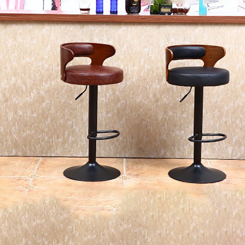 Contemporary Swivel Adjustable Height Bar Stool Home Footrest Stool Clearhalo 'Bar Furniture' 'Bar Stools' 'bar_stools' 'furn' 'furn_bar_stools' 'furniture_bar_stools' 'Kitchen & Dining Furniture' 'kitchen&dining_furn' 'kitchen' 'kitchen_furn' Furniture' 1200x1200_a36a5dfe-0747-4e71-ae3f-7f28dcc56b02