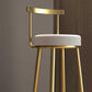 Nordic Style Bar-stool Round Seat Counter Bar Stool with Metal Legs Clearhalo 'Bar Furniture' 'Bar Stools' 'bar_stools' 'furn' 'furn_bar_stools' 'Furniture' 'Kitchen & Dining Furniture' 1200x1200_a36a926e-bbe8-472c-9ac3-597a222c00b2