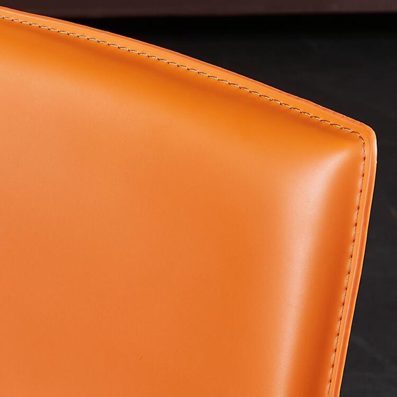 Modern Steel Counter Stools with Footrest and Low Back Bistro Bar Stool,1 Piece Clearhalo 'Bar Furniture' 'Bar Stools' 'bar_stools' 'furn' 'furn_bar_stools' 'furniture_bar_stools' 'Kitchen & Dining Furniture' 'kitchen&dining_furn' 'kitchen' 'kitchen_furn' Furniture' 1200x1200_a36b55fa-eda9-4afa-8365-fa748e0483cf