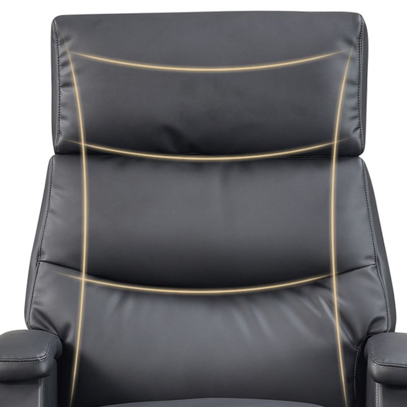 Modern Office Chair Armless Leather Adjustable Seat Height Desk Chair with Wheels Clearhalo 'furn' 'furn_office_chair' 'Furniture' 'Office Chairs' 'Office Furniture' 'office_chair' 1200x1200_a36ba98c-41c0-4c4c-bffd-6755f9b120c8