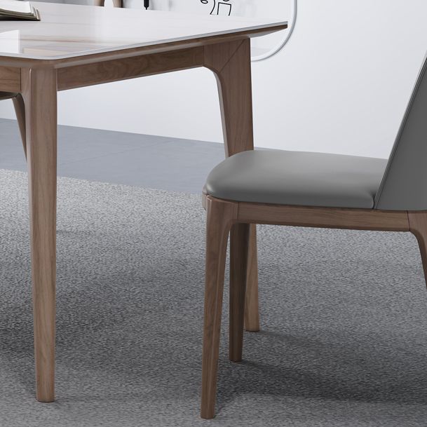 Medieval Modern Sintered Stone Dining Table Rectangle Table with Wooden 4 Legs Clearhalo 'Dining Tables & Seating' 'Dining Tables' 'dining_table' 'furn' 'furn_dining_table' 'Furniture' 'furniture_dining_table' 'Kitchen & Dining Furniture' 'kitchen' 'kitchen_dining_table' 1200x1200_a36d5c91-43ef-461c-ab2e-ad124661816a