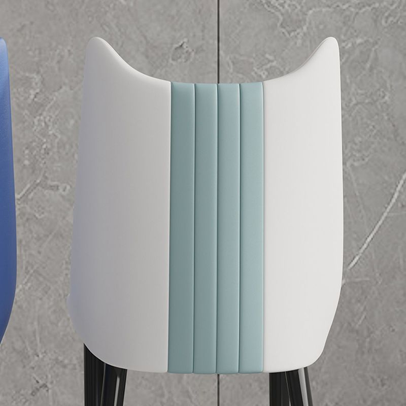 Nordic Style Leather Dining Chairs Armless Solid Back Chair for Home Clearhalo 'Dining Chairs' 'Dining Tables & Seating' 'dining_chair' 'furn' 'furn_dining_chair' 'Furniture' 'furniture_dining_chair' 'Kitchen & Dining Furniture' 1200x1200_a36e861b-d378-4bb8-b775-6ceb8b9ebe2f