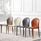 Modern Style Leather Armless Dining Chairs Metal Dining Chair for Home Use