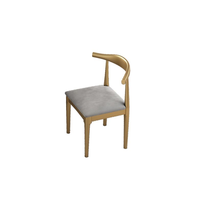 Upholstered Kitchen Dining Chairs Contemporary Metal Arm Chairs
