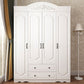 Franse landkledingkast Wood Soft Close Door Garderobe Closet met 2 la