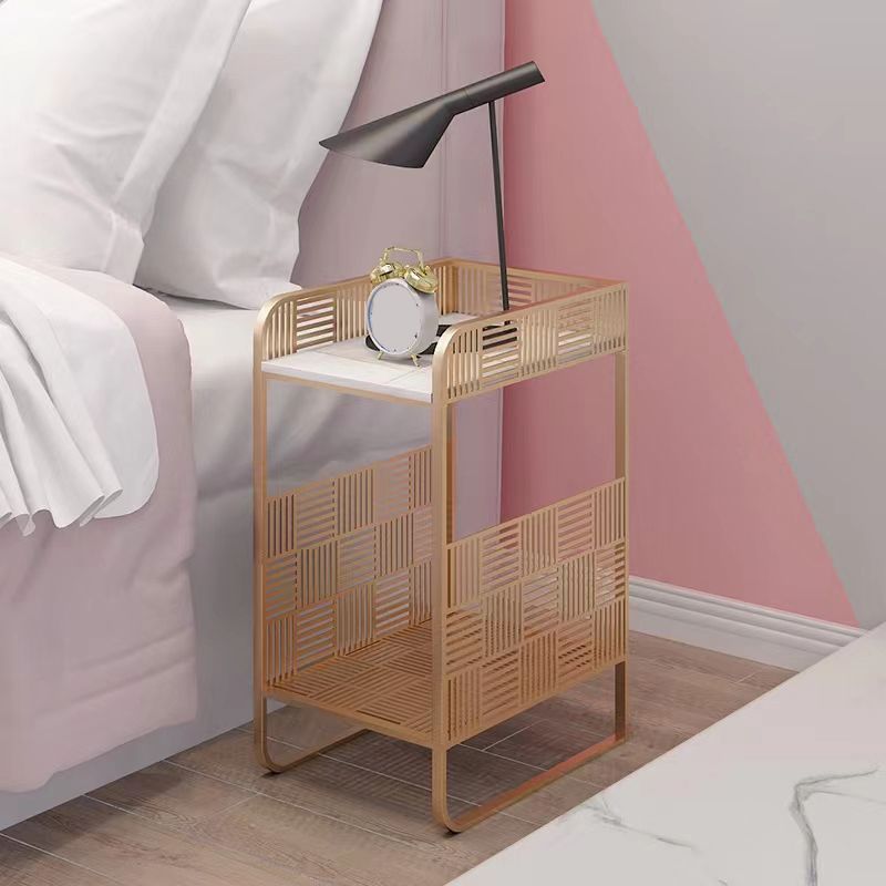 19,69 "Grand Stone / Fer Standtand Contemporain 1 - Stand de nuit d'étagère