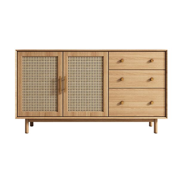 Moderne 3-lads dressoir Pine vaste houten buffetstandaard met 2 deuren