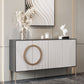 Glam White ingegnerizzato in legno a buffet a buffet regolabile salotto al buffet