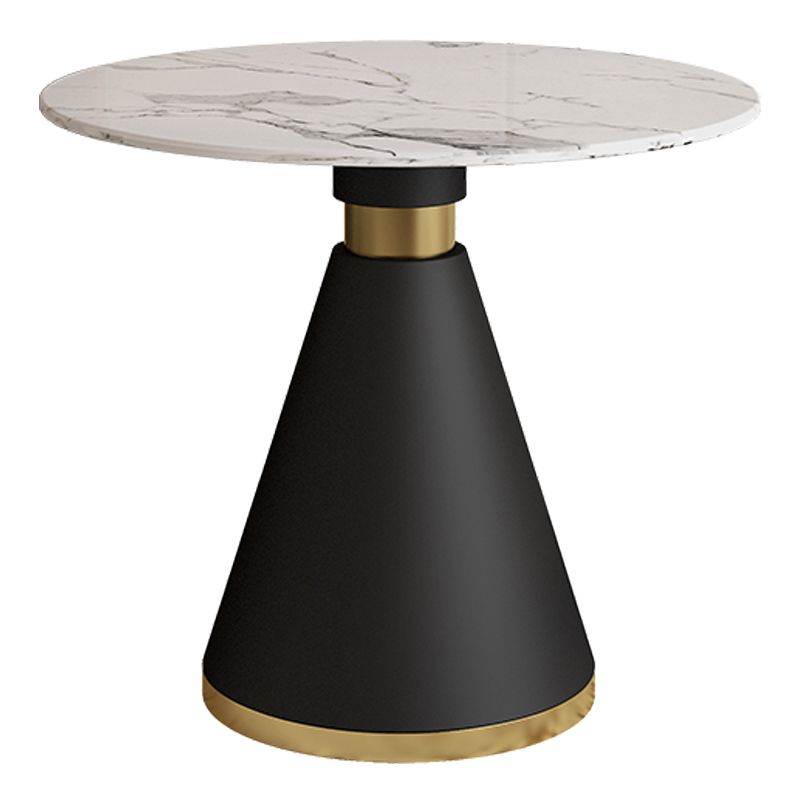 Metal Traditional Luxury Round Indoor Table Sintered Stone Table with Pedestal Base Clearhalo ' dining_table' 'Dining Tables & Seating' 'Dining Tables' 'furn' 'furn_dining_table' 'Furniture' 'furniture_dining_table' 'Kitchen & Dining Furniture' 'kitchen&dining_furn' 'kitchen' 'kitchen_dining_table' 1200x1200_a37541f4-0b2a-469b-a51c-29c483ef00c0