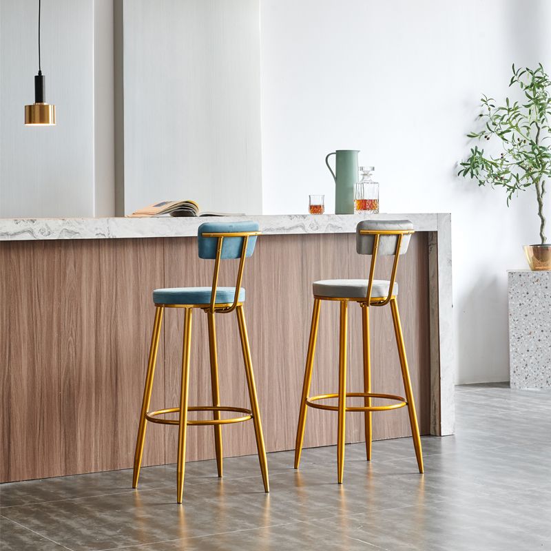 Modern Style Metal Bar Stool with Footrest Bistro Light Luxury Bar Stool Clearhalo 'Bar Furniture' 'Bar Stools' 'bar_stools' 'furn' 'furn_bar_stools' 'furniture_bar_stools' 'Kitchen & Dining Furniture' 'kitchen&dining_furn' 'kitchen' 'kitchen_furn' Furniture' 1200x1200_a376027a-5fde-4a7d-bb1d-16025a8515ea
