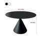 Contemporary Style Round Dining Table Steel Pedestal Base Table for Home Clearhalo 'Dining Tables & Seating' 'Dining Tables' 'dining_table' 'furn' 'furn_dining_table' 'Furniture' 'Kitchen & Dining Furniture' 1200x1200_a379a850-d4fa-40d1-a386-eb07a574dc6d