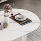 Oval Sintered Stone White Tone Dining Table Modern Double Pedestal Table for Dining Room Clearhalo ' dining_table' 'Dining Tables & Seating' 'Dining Tables' 'furn' 'furn_dining_table' 'Furniture' 'furniture_dining_table' 'Kitchen & Dining Furniture' 'kitchen&dining_furn' 'kitchen' 'kitchen_dining_table' 1200x1200_a37b4d51-51a2-45a4-8cb4-2a9b0fa34d20