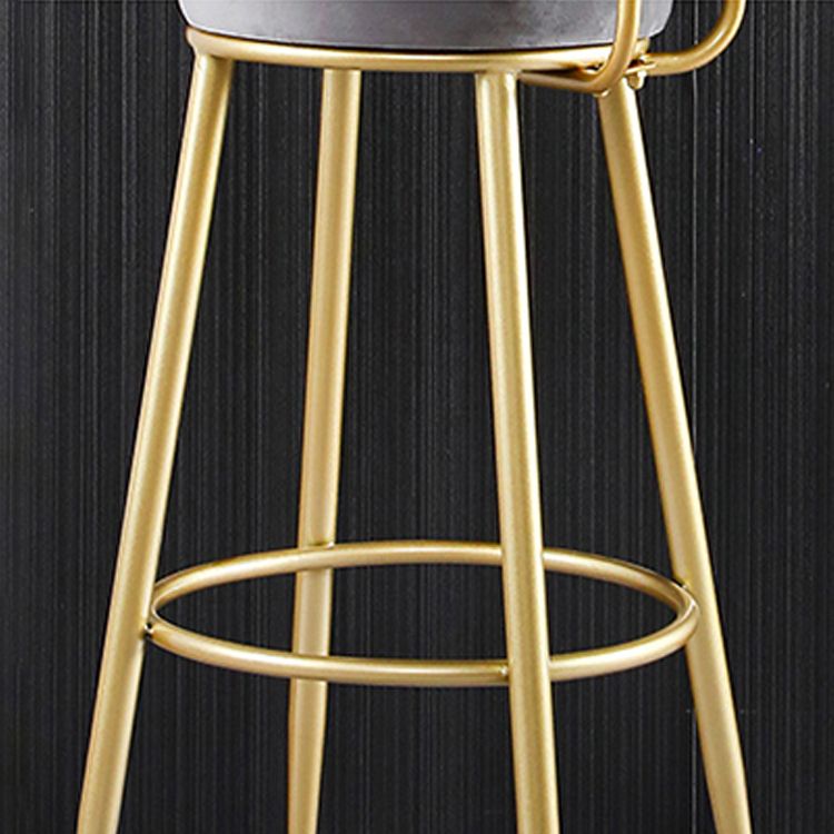 Scandinavian Round Low Back Barstools Upholstered Bar Stools Clearhalo 'Bar Furniture' 'Bar Stools' 'bar_stools' 'furn' 'furn_bar_stools' 'Furniture' 'furniture_bar_stools' 'Kitchen & Dining Furniture' 1200x1200_a37d3949-d7e3-4a41-8f75-61e6e15d6e9a