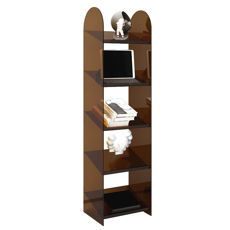 Modern Style Bookshelf Open Back Standard Acrylic Bookcase with Shelves Clearhalo 'Bookcases' 'furn' 'furn_bookcases' 'Furniture' 'Office Furniture' 1200x1200_a3840b02-d51b-48c9-8efd-4756bf2c9e62
