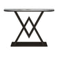 Metal Frame Accent Table with White Marble Console Table for Hall Clearhalo 'Console Tables' 'console_tables' 'Entry & Mudroom Furniture' 'furn' 'furn_console_tables' 'Furniture' 1200x1200_a386c871-4c22-4287-bf23-ef565596dcb2