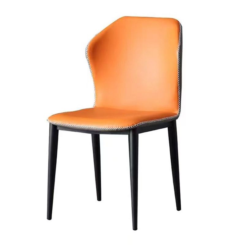 Industriële metalen eetkamerstoel PU Leer eetkamerstoel voor restaurantgebruik