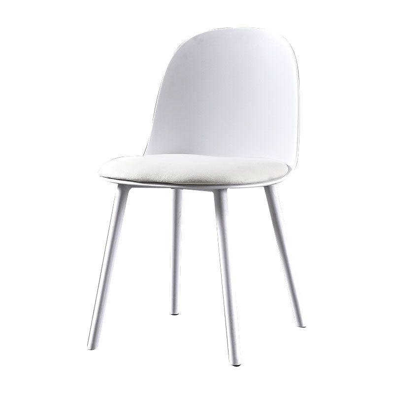 Contemporary Chair Dining Armless Side Chairs with Plastic Legs for Kitchen Clearhalo ' kitchen&dining_furn' 'Dining Chairs' 'Dining Tables & Seating' 'dining_chair' 'furn' 'furn_dining_chair' 'Furniture' 'furniture_dining_chair' 'Kitchen & Dining Furniture' 'kitchen' 1200x1200_a38b4bb0-99ca-4f88-8a88-86d63b3bcf3e