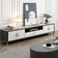 Stone Media Console Contemporary Open Storage TV Console with Doors Clearhalo 'furn' 'furn_tv_stands_entertainment_centers' 'Furniture' 'Living Room Furniture' 'TV Stands & Entertainment Centers' 'TV Stands & Media Storage Furniture' 'tv_stands_entertainment_centers' 1200x1200_a38bce90-22b0-4a16-a7f5-9d24ca7a611f
