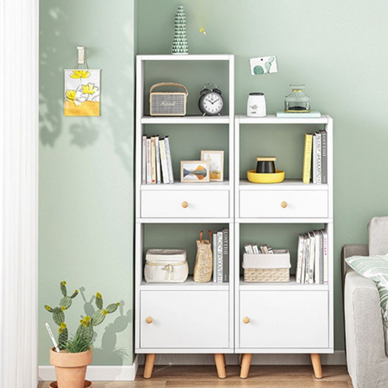 Engineered Wood Standard Bookshelf Matte Finish Shelf Bookcase with Doors Clearhalo 'Bookcases' 'furn' 'furn_bookcases' 'Furniture' 'Office Furniture' 1200x1200_a38c34f7-d394-4e34-8d4b-1eb835c86964