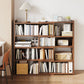 Engineered Wood Modern Bookcase Standard Open Back Bookshelf