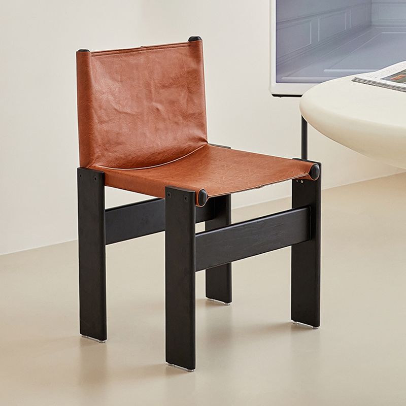 Moderner einfacher Seitenstuhl Massivholz Seitungsstuhl für Schlafzimmer