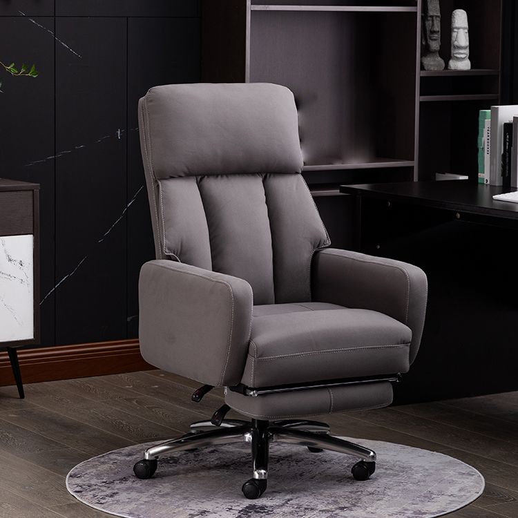 Fauteuil de direction moderne sans bras, repose-pieds inclus, chaise de direction pour le bureau