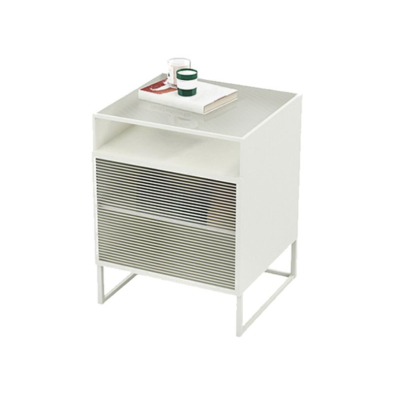 23 "haut de nuit moderne étagère inférieure 1 tiroir en fer table de nuit