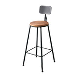 Tavolo da bar in stile moderno set 1/7 pezzi Raccongo in legno rettangolo con sgabelli