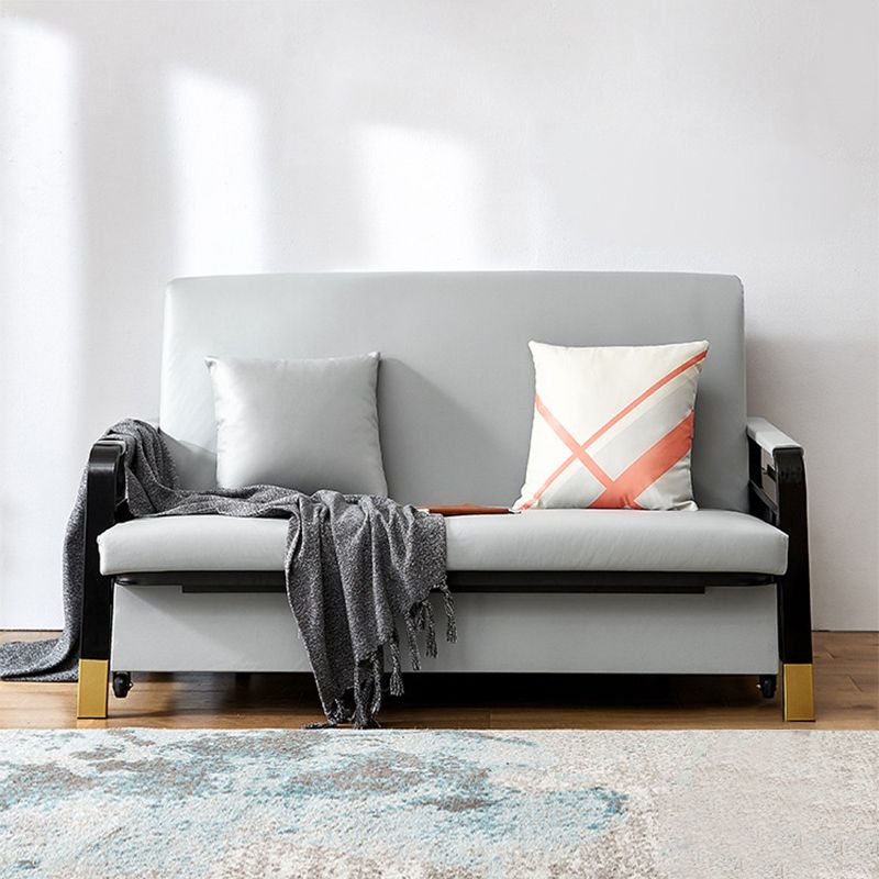 Divano letto convertibile con cuscino quadrato di stoccaggio divano letto posteriore