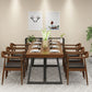 Metal Industrial Rectangle Dining Table Solid Wood Table for Kitchen and Dining Room Clearhalo ' dining_table' 'Dining Tables & Seating' 'Dining Tables' 'furn' 'furn_dining_table' 'Furniture' 'furniture_dining_table' 'Kitchen & Dining Furniture' 'kitchen&dining_furn' 'kitchen' 'kitchen_dining_table' 1200x1200_a3908113-c9d6-447d-acf6-c03db70f66e6