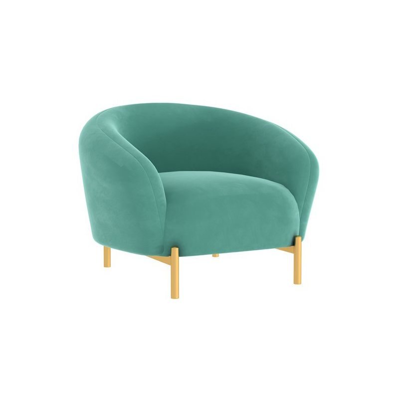 Canapé en velours contemporain canapé standard du bras évasé pour le salon