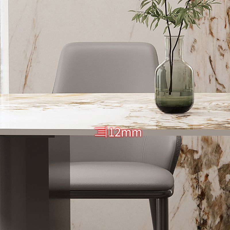 Industrial Sintered Stone Dining Table Rectangle Dining Table for Dining Room Clearhalo 'Dining Tables & Seating' 'Dining Tables' 'dining_table' 'furn' 'furn_dining_table' 'Furniture' 'furniture_dining_table' 'Kitchen & Dining Furniture' 'kitchen' 'kitchen_dining_table' 1200x1200_a3918d27-c3e9-47d5-97ae-210e72f95e7c