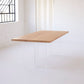 Juego de comedor moderno de 1/2/5 piezas, juego de mesa de comedor rectangular de madera maciza en color Natural