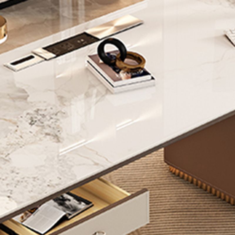 Rectangle fritté de bureau de bureau de bureau glamour glamour