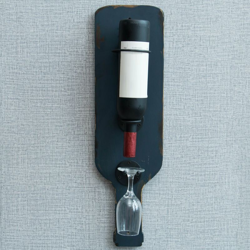 Metal Wall Mounted Wine Bottle & Glass Rack Industrial Wine Rack Clearhalo 'furn' 'furn_wine_racks' 'Furniture' 'Kitchen & Dining Furniture' 'Wine Racks' 'wine_racks' 1200x1200_a3945def-05df-4e39-8539-acbb94e5ecf2