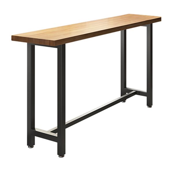 Modern 1/7 Pieces Bar Table Set Rectangle Pine Wood Counter Table with Stools for Shop Clearhalo 'Bar Furniture' 'furn' 'furn_home_bar_bar_sets' 'Furniture' 'Home Bars & Bar Sets' 'home_bar_bar_sets' 'Kitchen & Dining Furniture' 1200x1200_a394f078-fcb8-45b5-8ef6-aed56a5ee95f