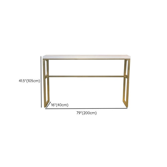 Tavolo da barra in marmo in finto set glam in stile 1/3/5 pezzi rettangolo tavolino