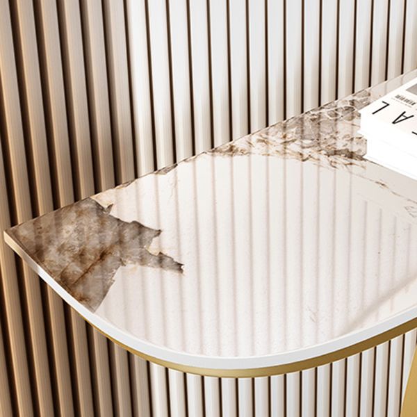 Tavolino console di accento console contemporanea mezza luna