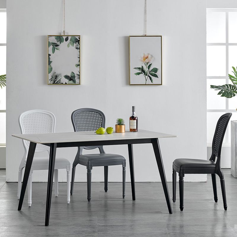Contemporary Plastic Indoor-Outdoor Dining Chair Open Back Side Chair Clearhalo ' kitchen&dining_furn' 'Dining Chairs' 'Dining Tables & Seating' 'dining_chair' 'Furniture' 'furniture_dining_chair' 'Kitchen & Dining Furniture' 'kitchen' 1200x1200_a3981dd2-83df-4844-9117-ab092f6a0a7e