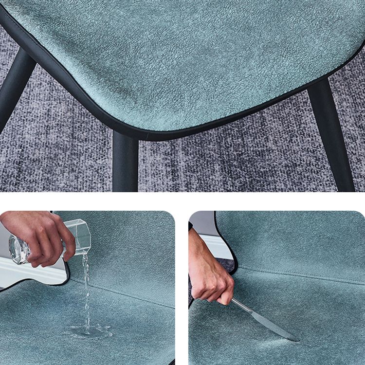 Contemporary Parsons Side Chair Matte Finish Armless Chair for Brasserie Clearhalo ' kitchen&dining_furn' 'Dining Chairs' 'Dining Tables & Seating' 'dining_chair' 'Furniture' 'furniture_dining_chair' 'Kitchen & Dining Furniture' 'kitchen' 1200x1200_a39d09bb-c95b-466b-835e-31dc51312aa3