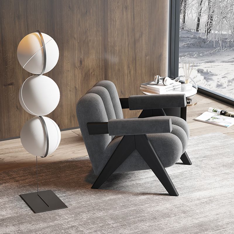 Chaise de salon en bois du siècle du milieu du siècle