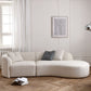 Fabric Scandinavian Curved Sectional 27.55" High Sectional Sofa Clearhalo 'furn' 'furn_sectionals' 'Furniture' 'Living Room Furniture' 'Sectionals' 1200x1200_a39fda8b-a7e8-4c6c-8fda-a05bd47cd371