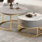 Slate Top Coffee Cocktail Table Frame Coffee or End Table with Drawe Clearhalo 'Coffee & Accent Tables' 'Coffee Tables' 'coffee_tables' 'furn' 'furn_coffee_tables' 'Furniture' 'Living Room Furniture' 1200x1200_a3a05fdc-94fa-42a2-9487-0bd8d51fdd3d