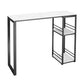 Rectangle Sintered Stone Bar Table Black and Metal Base Bar Table for Kitchen Living Room Clearhalo 'Bar Furniture' 'Bar Tables' 'bar_tables' 'furn' 'furn_bar_tables' 'Furniture' 'Kitchen & Dining Furniture' 1200x1200_a3a06b7c-ba43-4e3f-aa01-e22388b22448