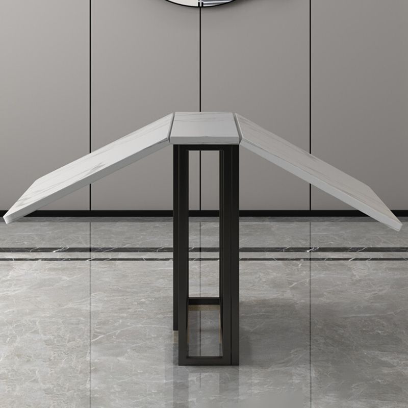 Faux Marble Dining Table Simplicity Style Sled Base Table for Dining Room Clearhalo ' dining_table' 'Dining Tables & Seating' 'Dining Tables' 'furn' 'furn_dining_table' 'Furniture' 'furniture_dining_table' 'Kitchen & Dining Furniture' 'kitchen&dining_furn' 'kitchen' 'kitchen_dining_table' 1200x1200_a3a149fb-bc85-4a69-8fff-041c941dff00