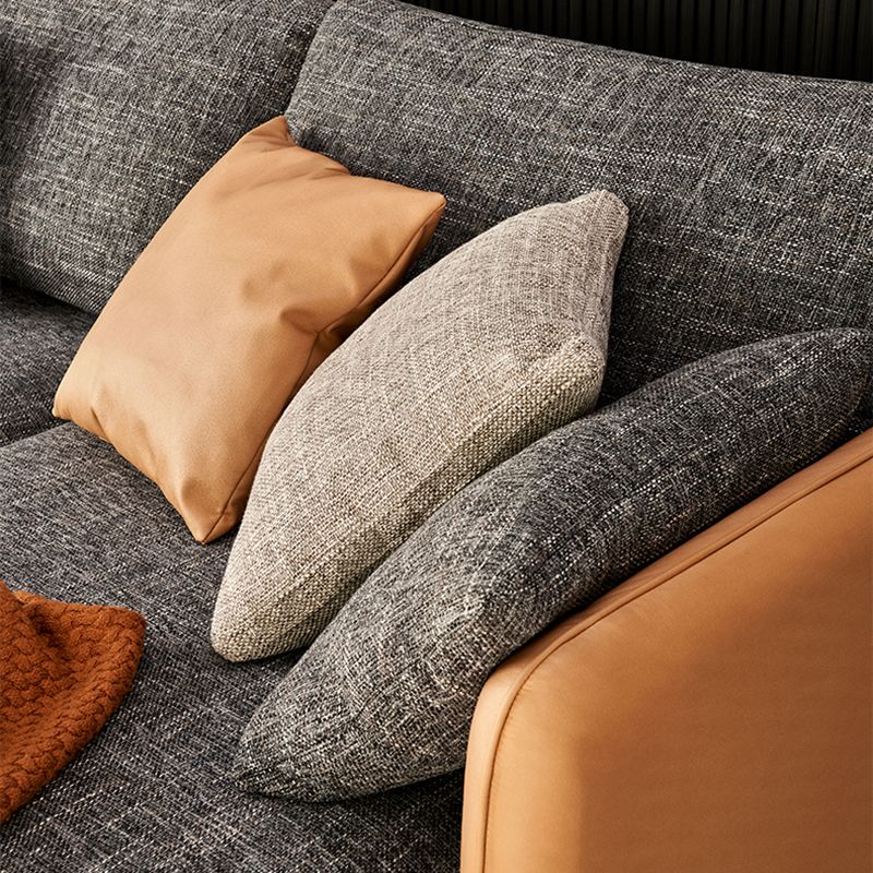 Contemporary Tuxedo Arm Sofa with Pillows 35.43" for Living Room Clearhalo 'furn' 'furn_sofas' 'Furniture' 'Living Room Furniture' 'Sofa' 'sofas' 1200x1200_a3a30a2b-4720-4f58-b14e-cd9adede82d4