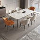 Minimalist Style Dining Set with Rectangle Shape Table and Upholstered Chairs Clearhalo 'Dining Room Sets' 'Dining Tables & Seating' 'dining_room_set' 'furn' 'furn_dining_room_set' 'Furniture' 'furniture_dining_room_set' 'Kitchen & Dining Furniture' 'kitchen&dining_furn' 'kitchen' 1200x1200_a3a3684d-7b81-491b-aaa8-f63ca7e81e8e