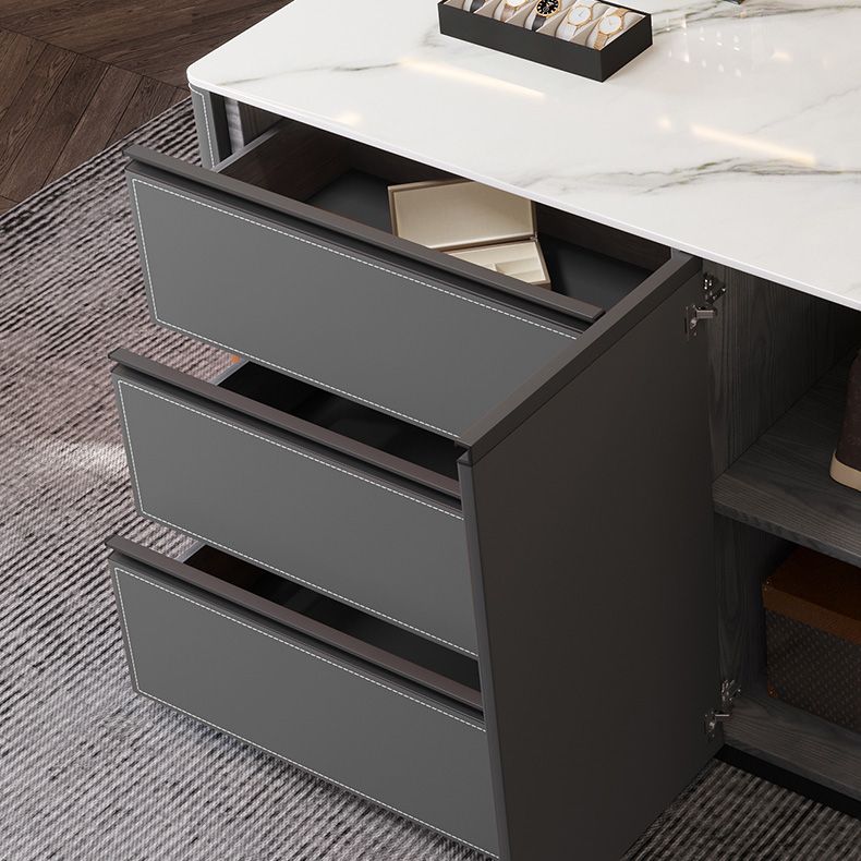 Table de préparation de table de cuisine de salle de cuisine moderne avec tiroir