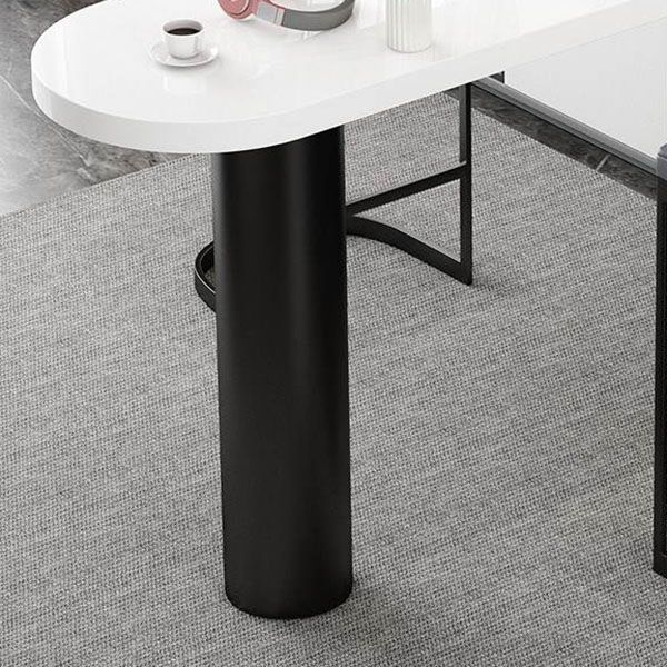 Juego de mesa de bar de forma libre, mesa de bar con base de hierro moderna y taburetes, 1/2/3 piezas